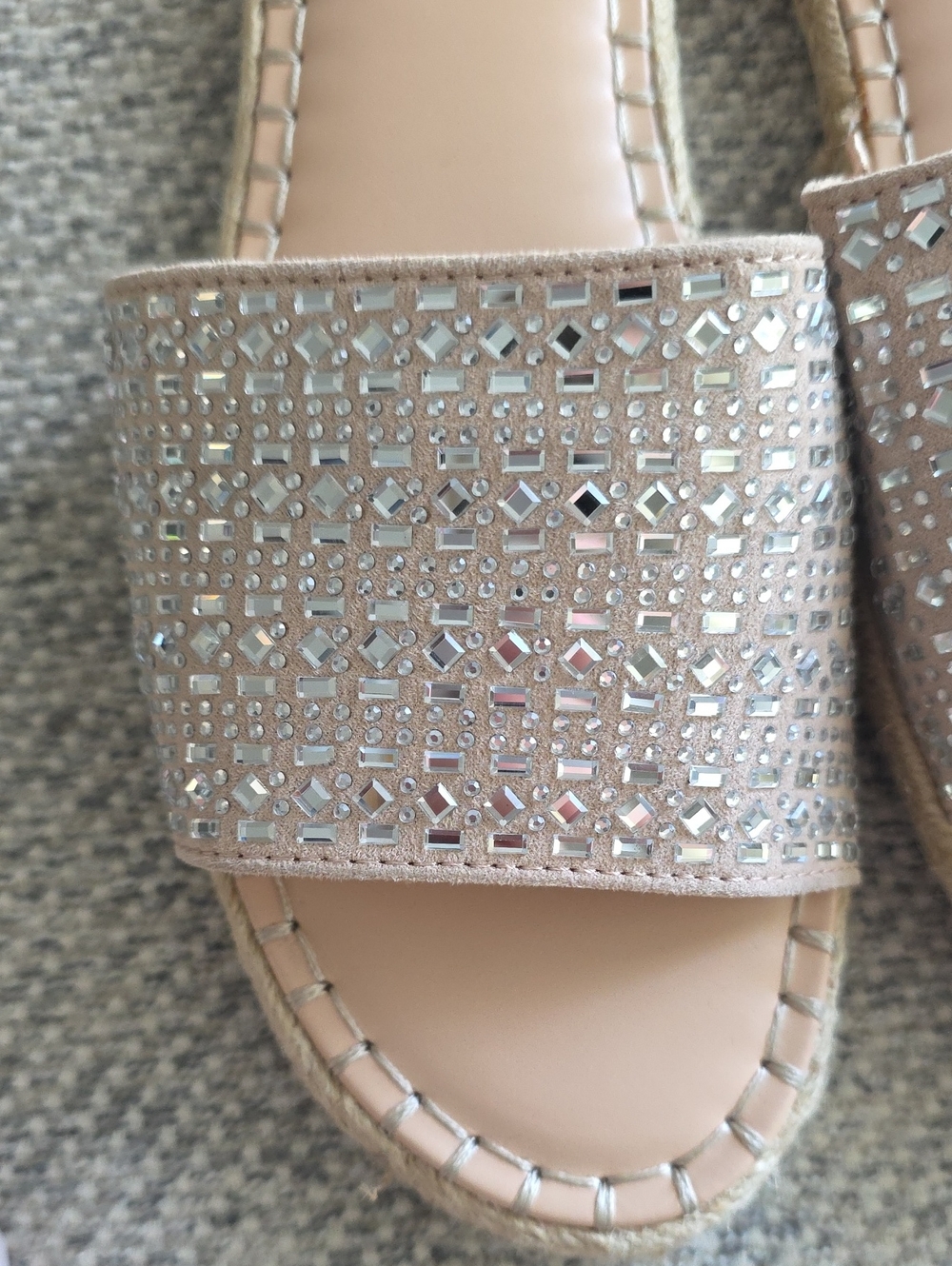 a new day Nude Sparkle Gem Slide Sandals - Picture 4 of 7
